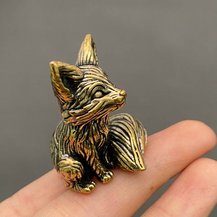 Brass Little Fox Crafts Desktop Ornaments Decoration