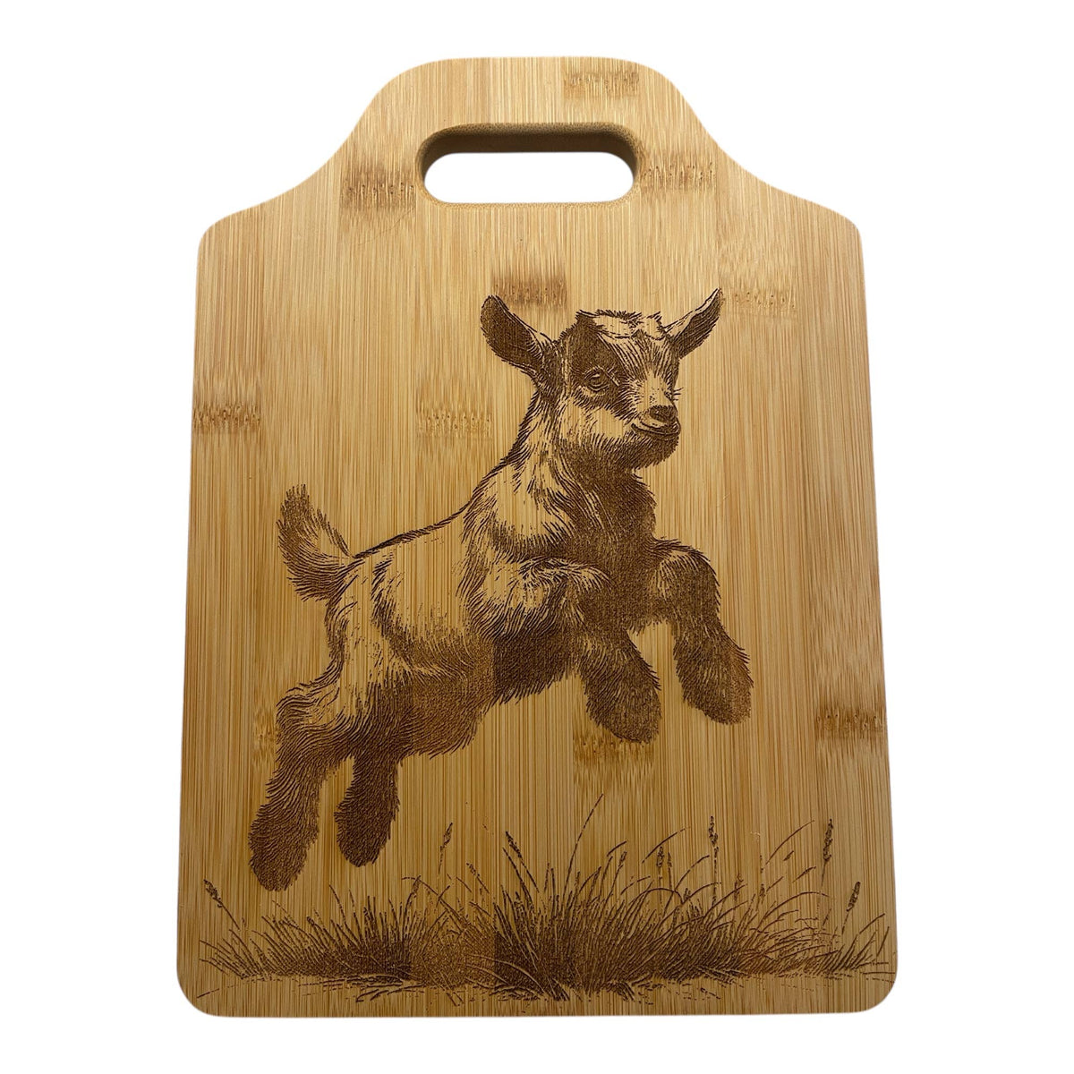 Goat Baby Design Bamboo Cutting, charcuterie, cheese board: 6"x9"