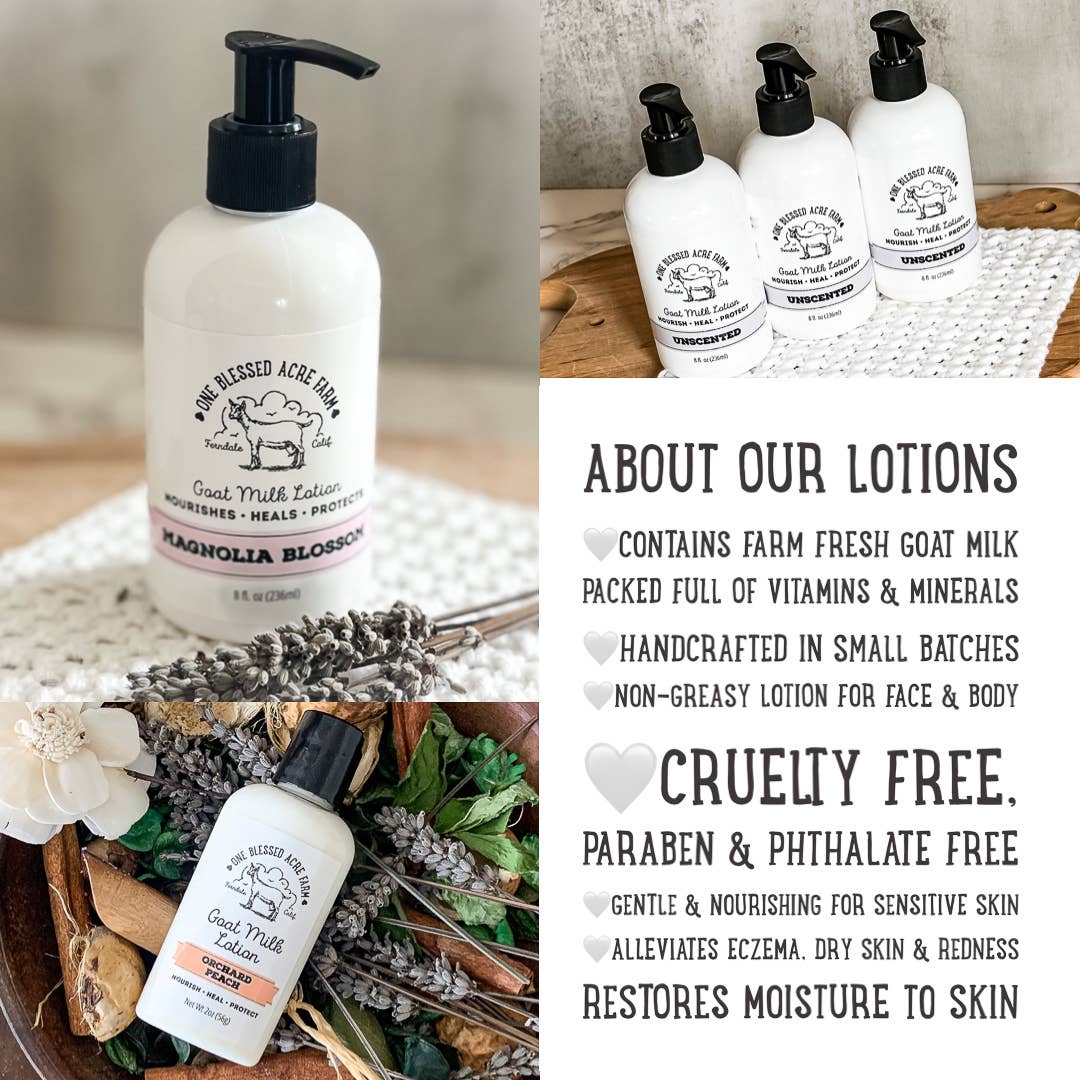 Vanilla Creme Goat Milk Lotion: 8 ounces with pump