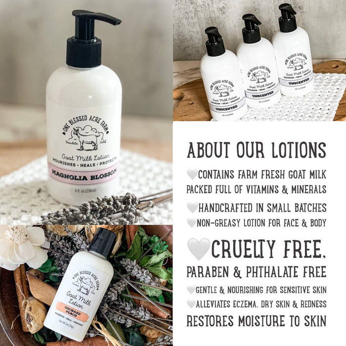 Vanilla Creme Goat Milk Lotion: 8 ounces with pump