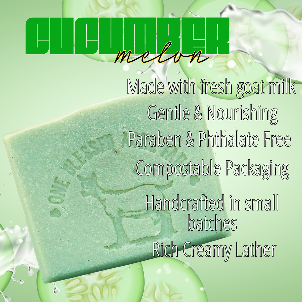 Cucumber Goat Milk Bar Soap