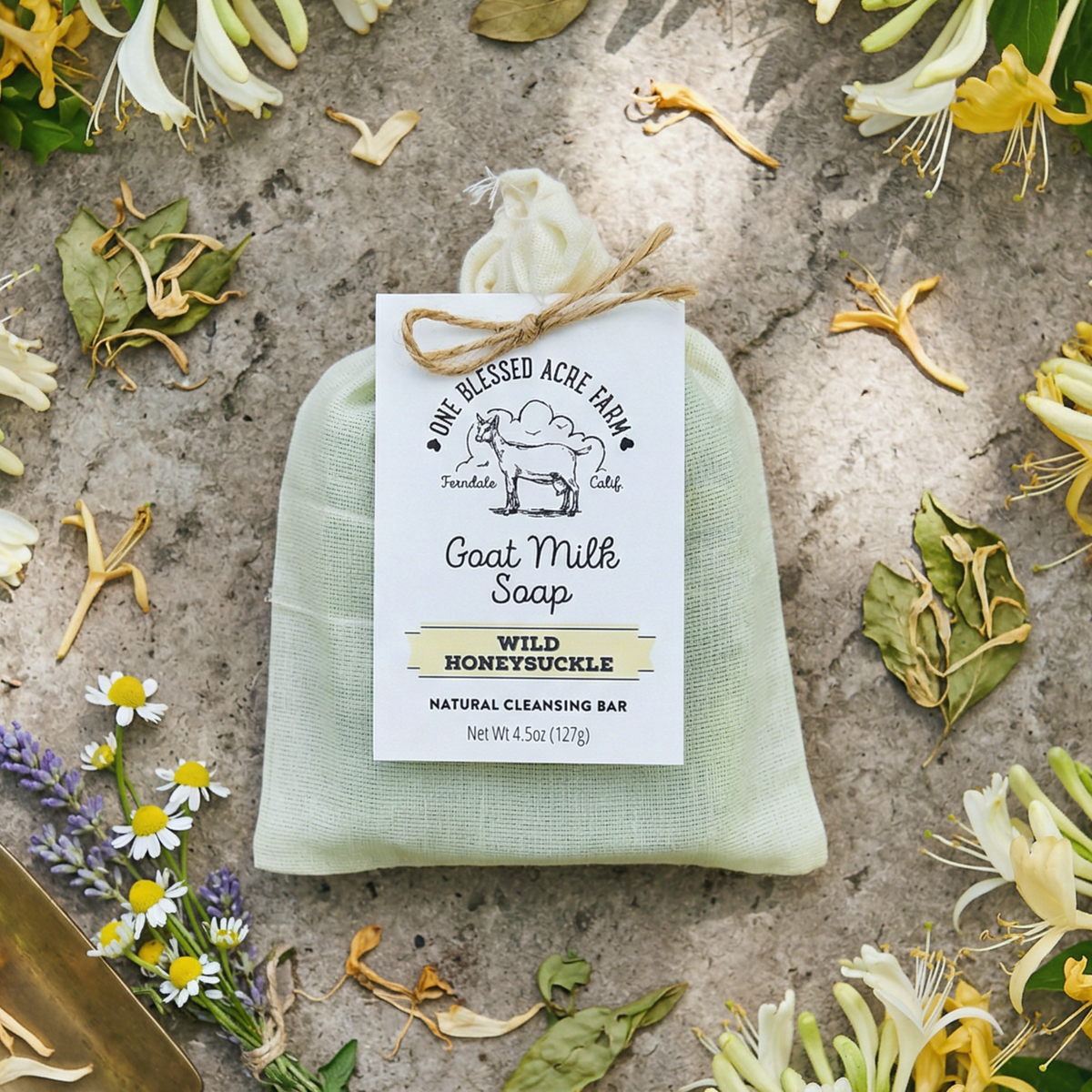 Wild Honeysuckle Goat Milk Bar Soap