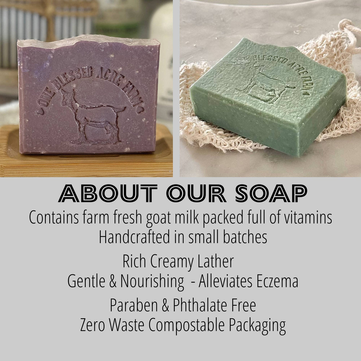 Fresh Lavender Goat Milk Bar Soap: Standard Soap Bar 4.5 oz.