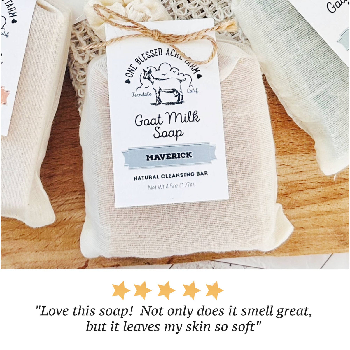 Maverick Goat Milk Bar Soap For Men