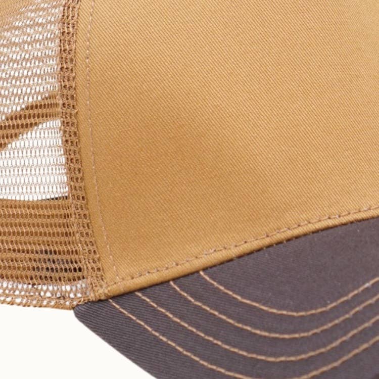 OP Colorstory Collection Truckers - Less Talk More Wine: Beige/Black/Brown