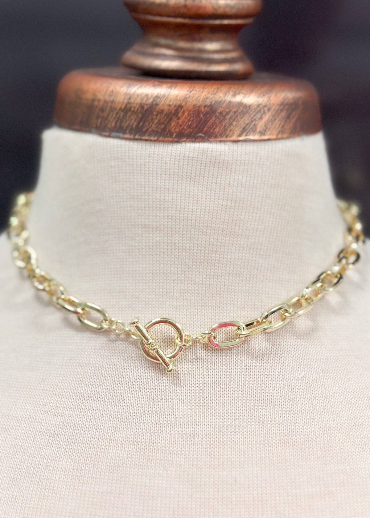 Paper Clip Chain Necklace – 17"