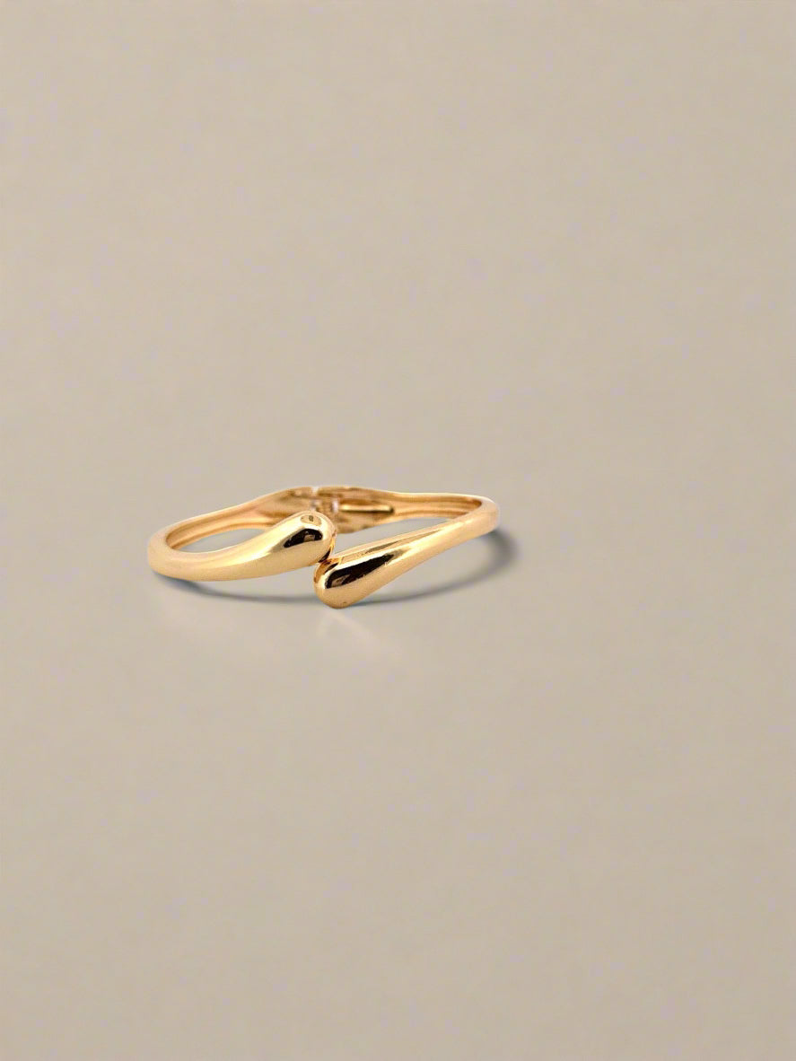 Golden Flow Cuff Bracelet