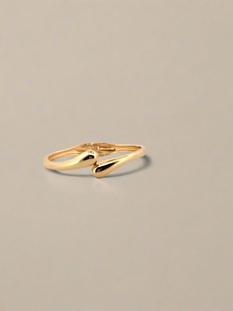 Golden Flow Cuff Bracelet