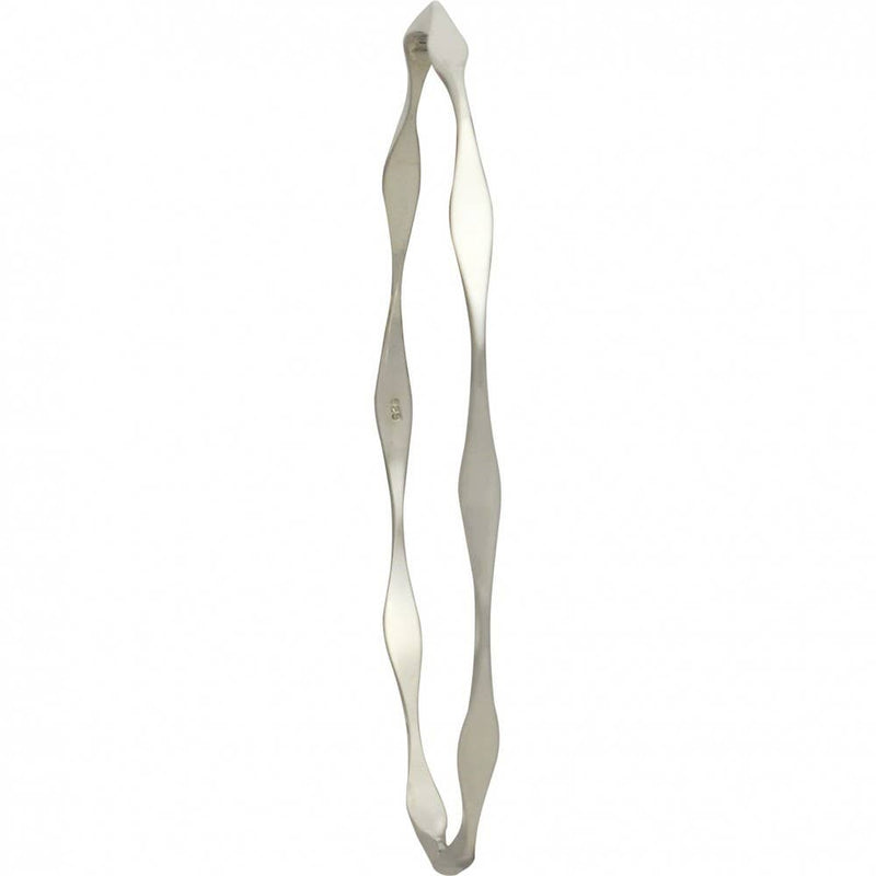 Sterling Silver Bangle Bracelet - Wave Pattern