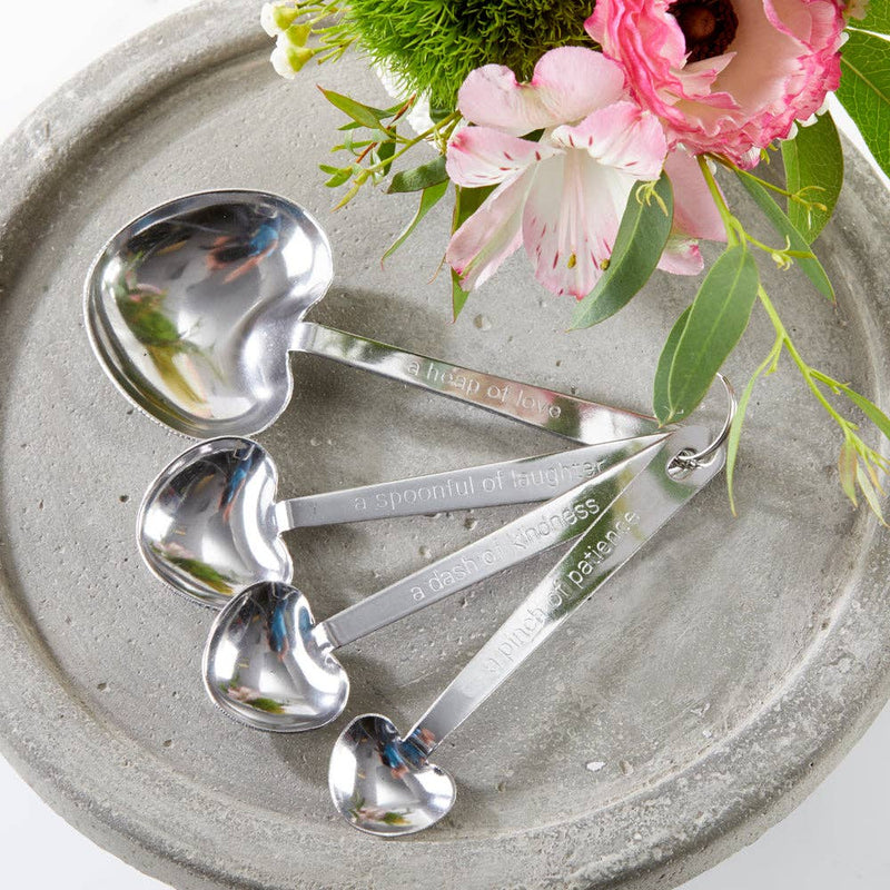 Heart Shaped Measuring Spoons - (Set of 4)
