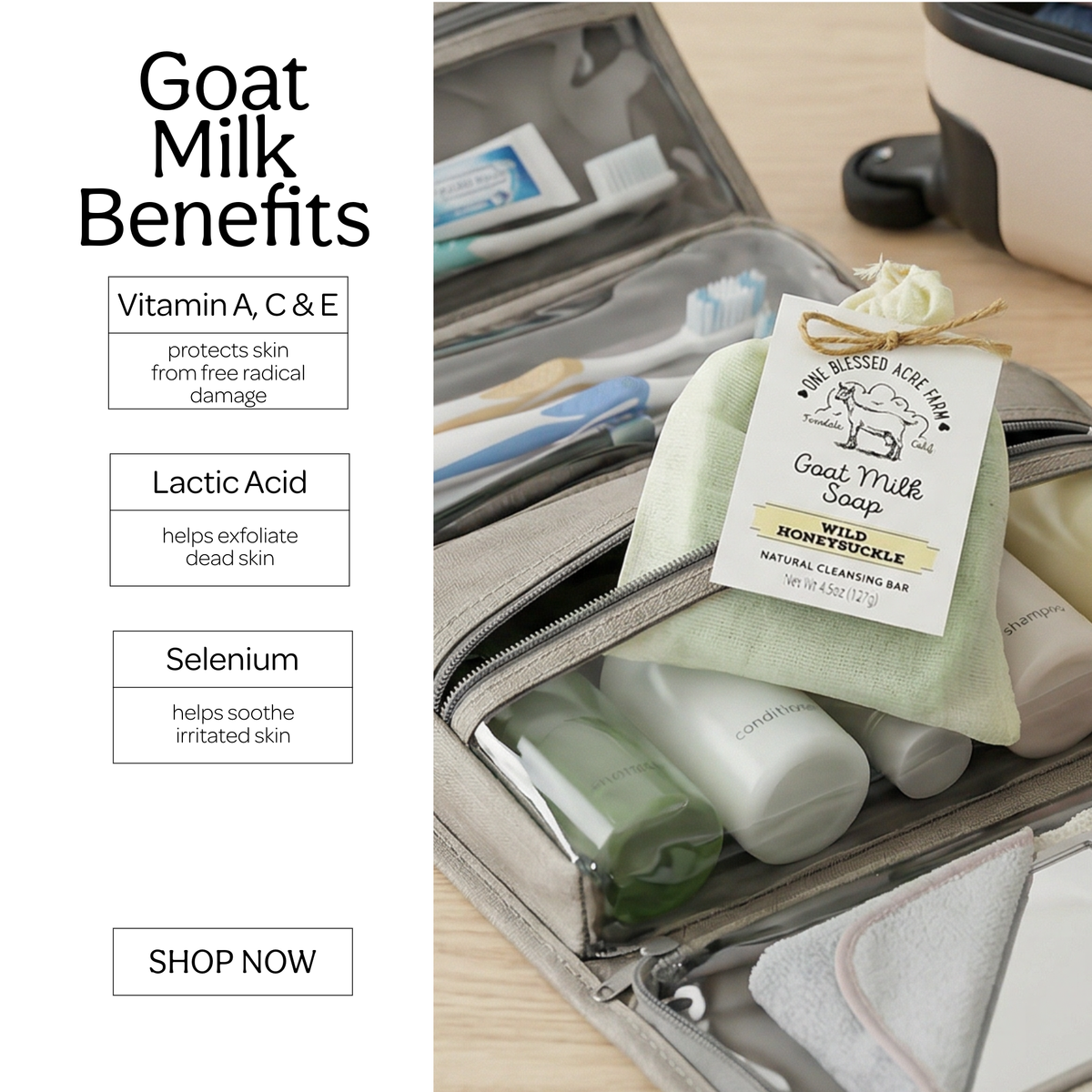 Wild Honeysuckle Goat Milk Bar Soap