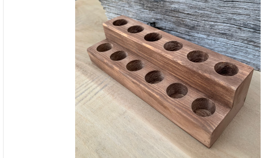 Wooden Lip Balm Counter Top Display
