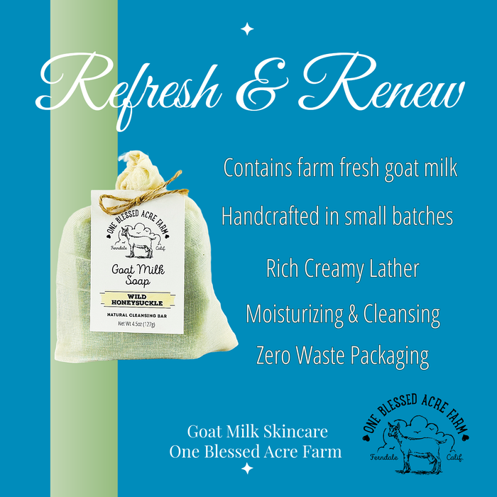 Wild Honeysuckle Goat Milk Bar Soap