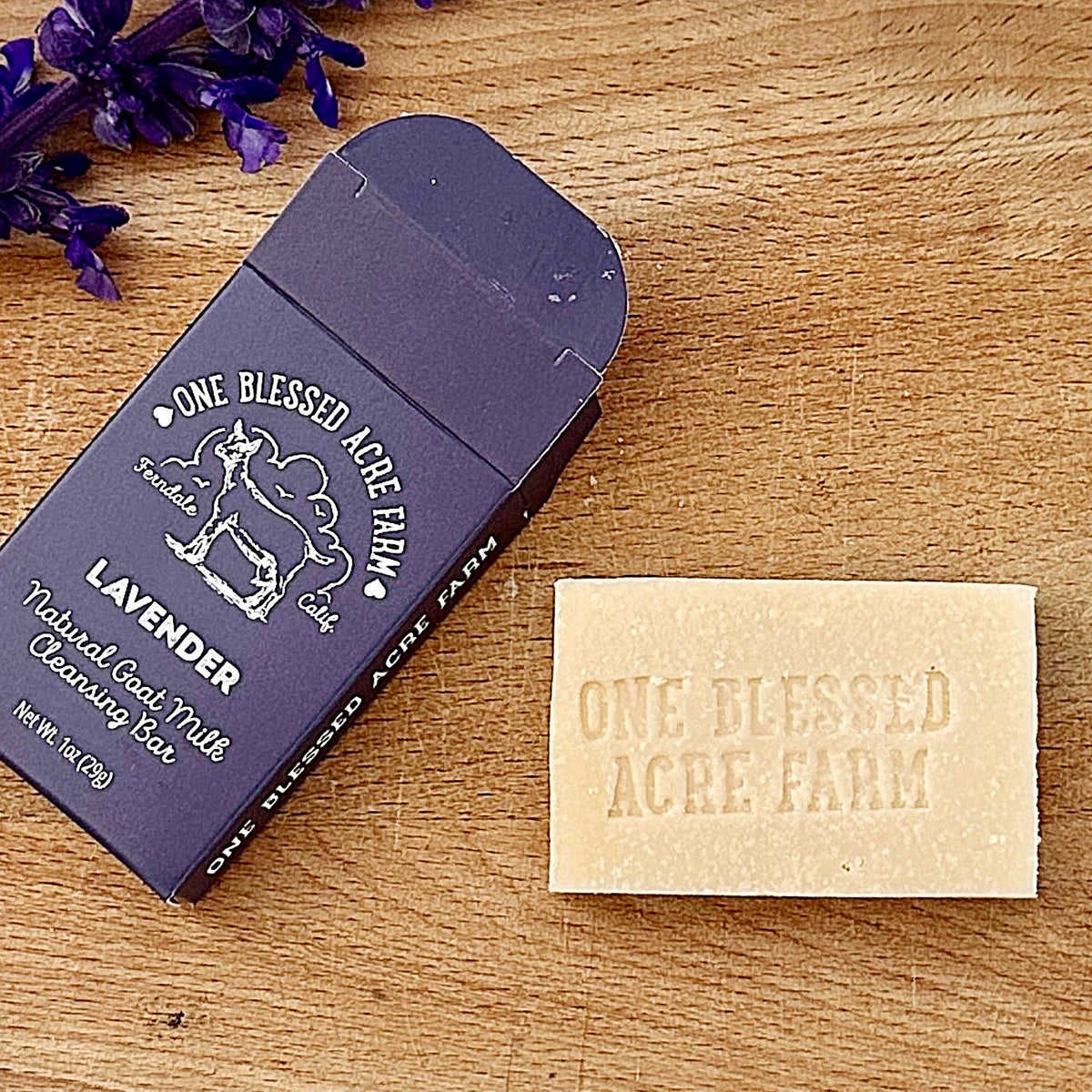 Fresh Lavender Goat Milk Bar Soap: Guest Soap Bar 1 ounce
