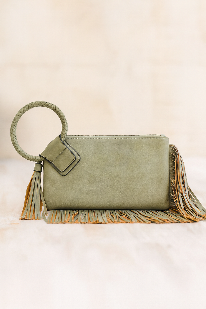 Fringe Cuff Clutch