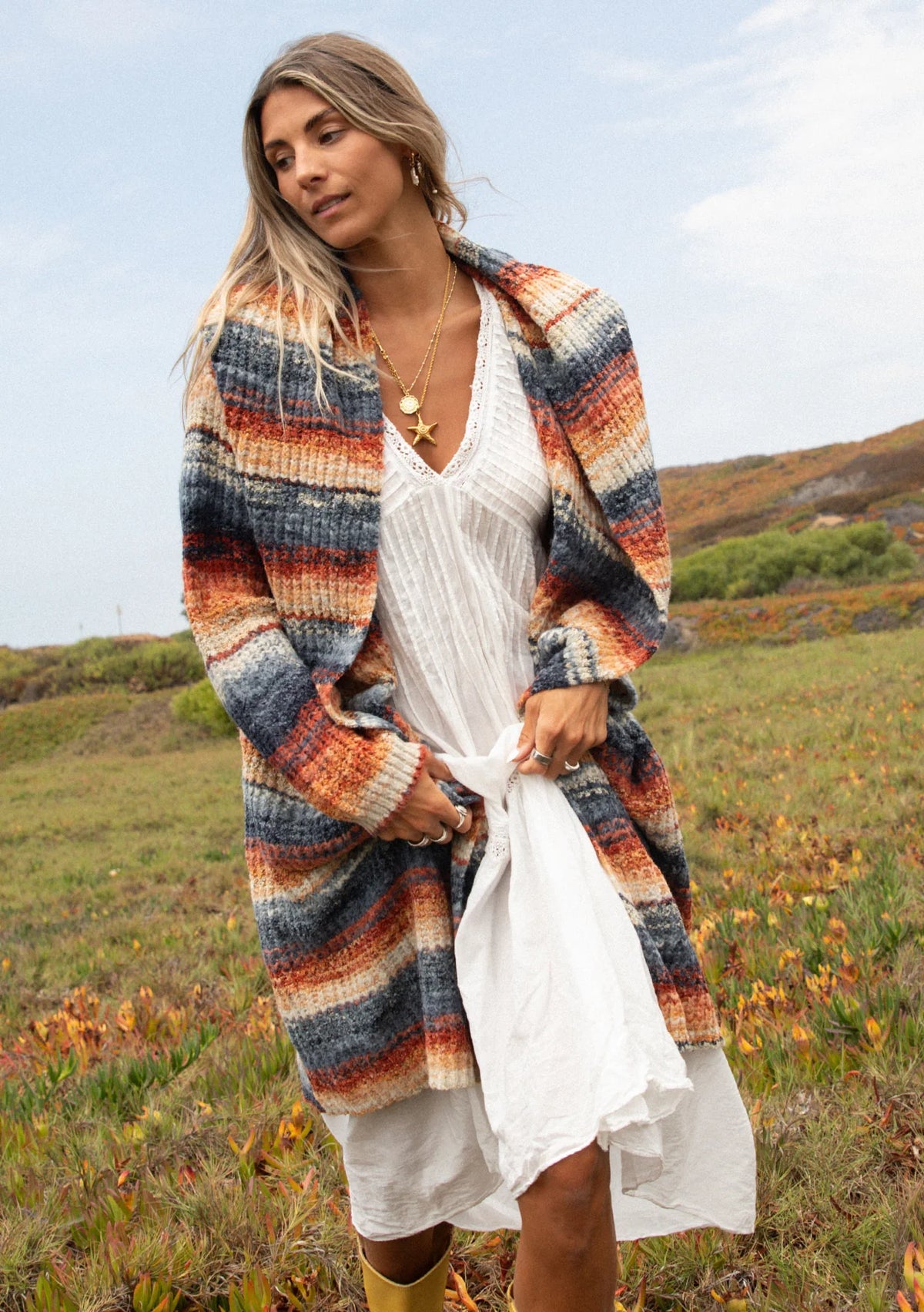 Painted Sky Long Cardigan