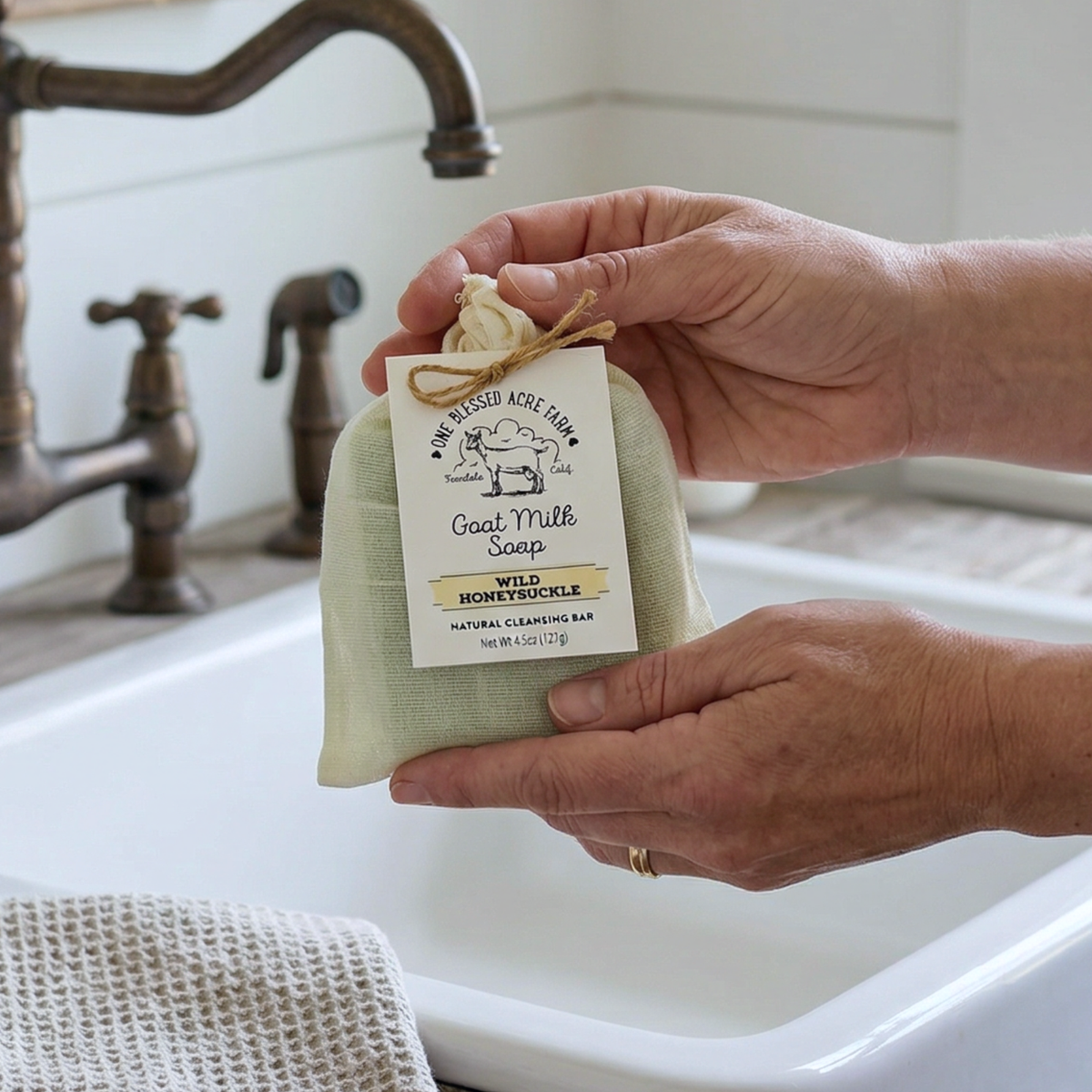 Wild Honeysuckle Goat Milk Bar Soap