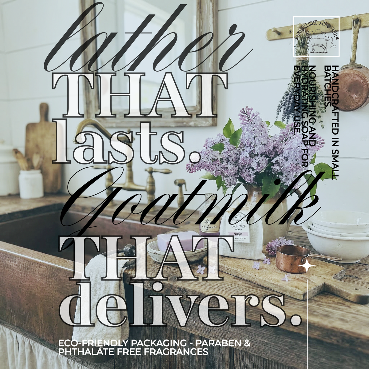 Lilac Goat Milk Bar Soap