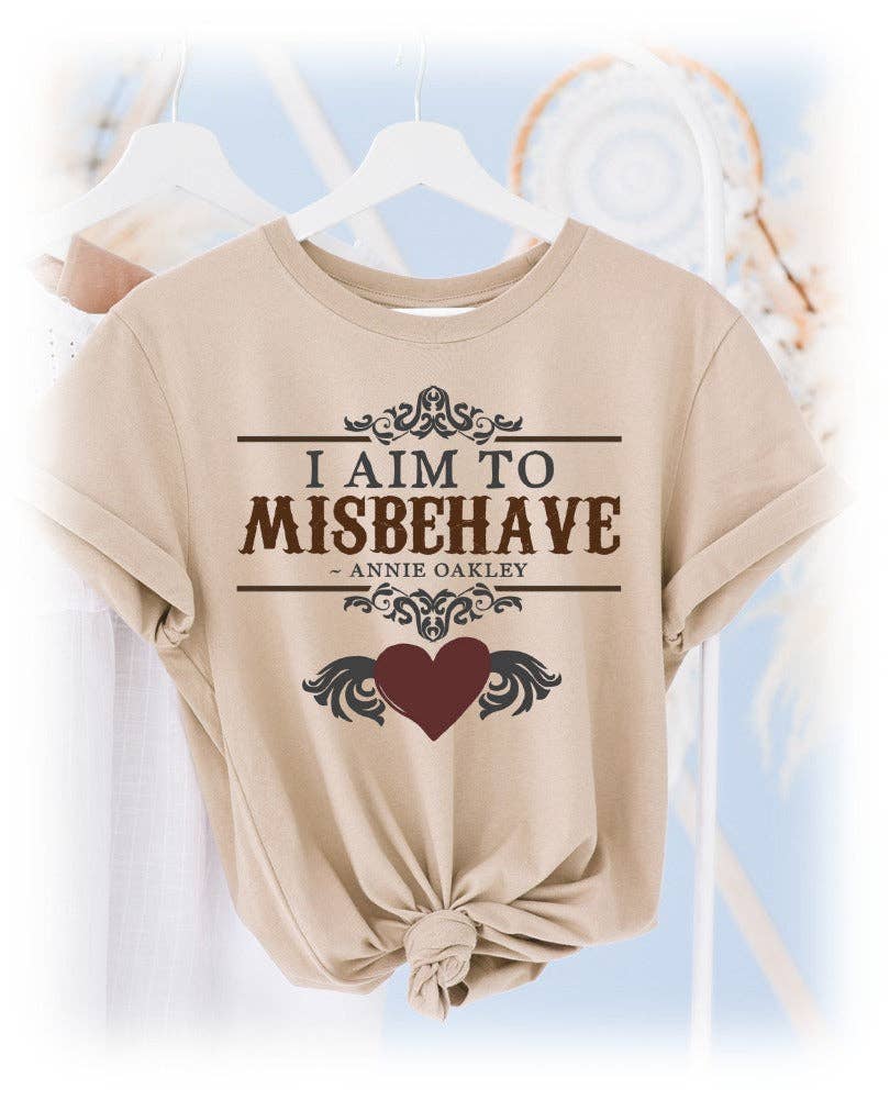I Aim to Misbehave: No / White / Medium