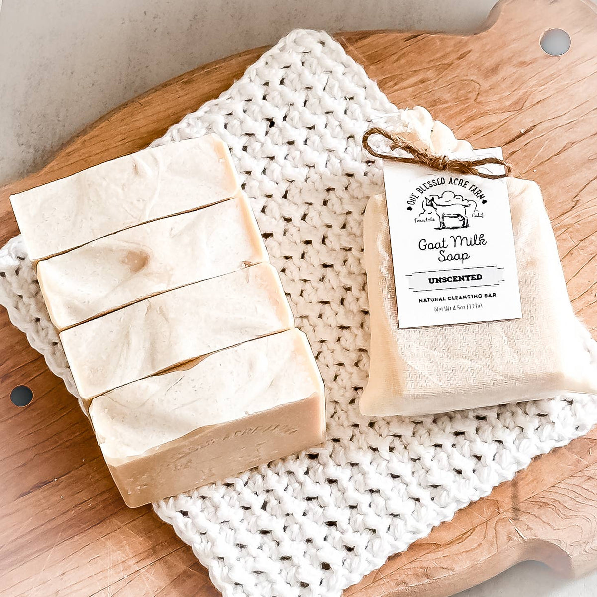 Unscented Goat Milk Bar Soap
