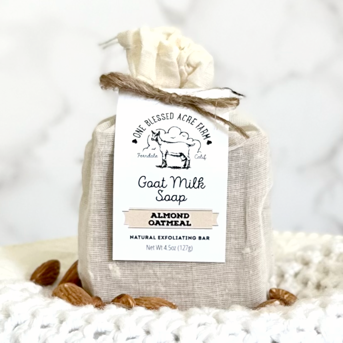 Almond Oatmeal Goat Milk Bar Soap