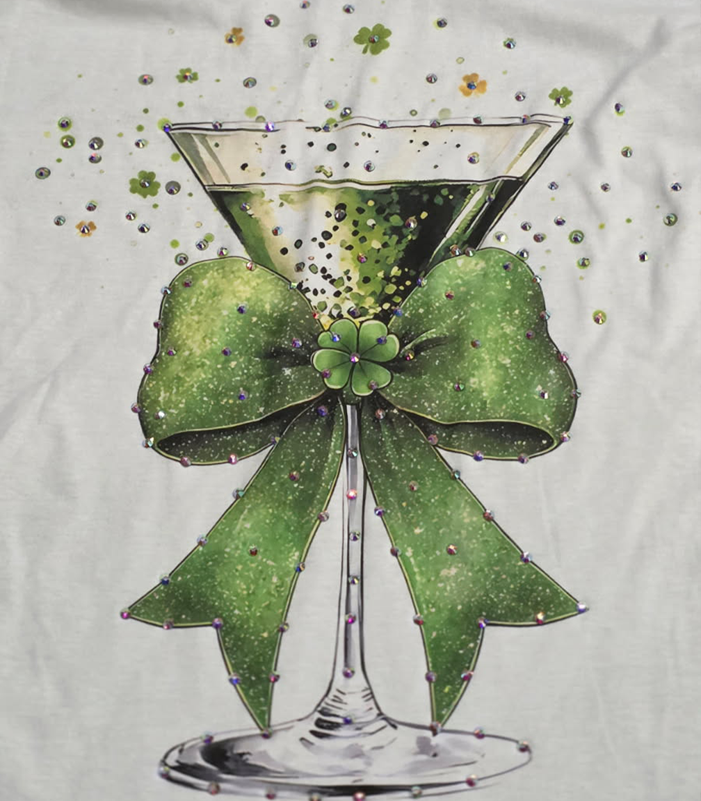 Shamrock Martini: No / White T-Shirt / XXL
