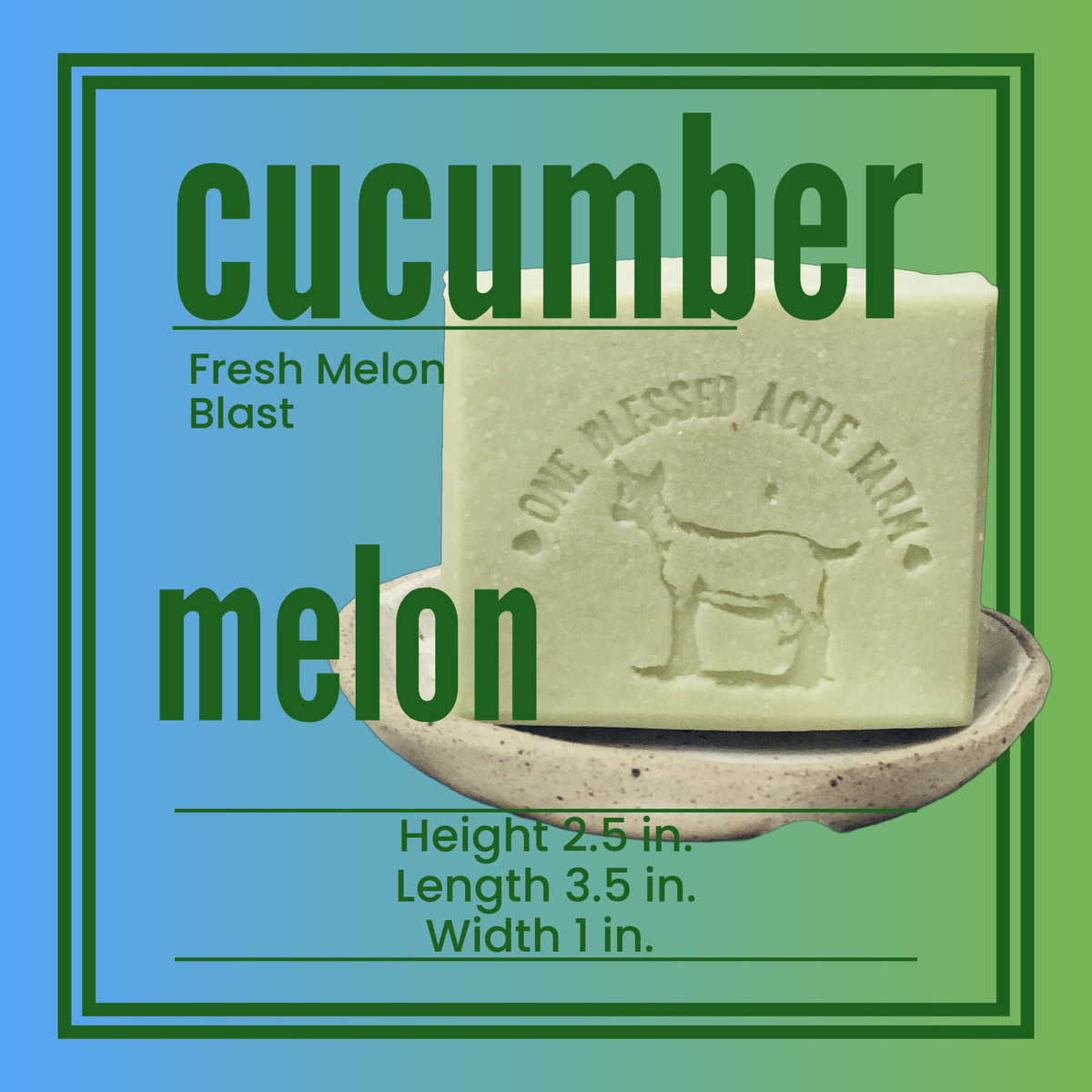 Cucumber Goat Milk Bar Soap