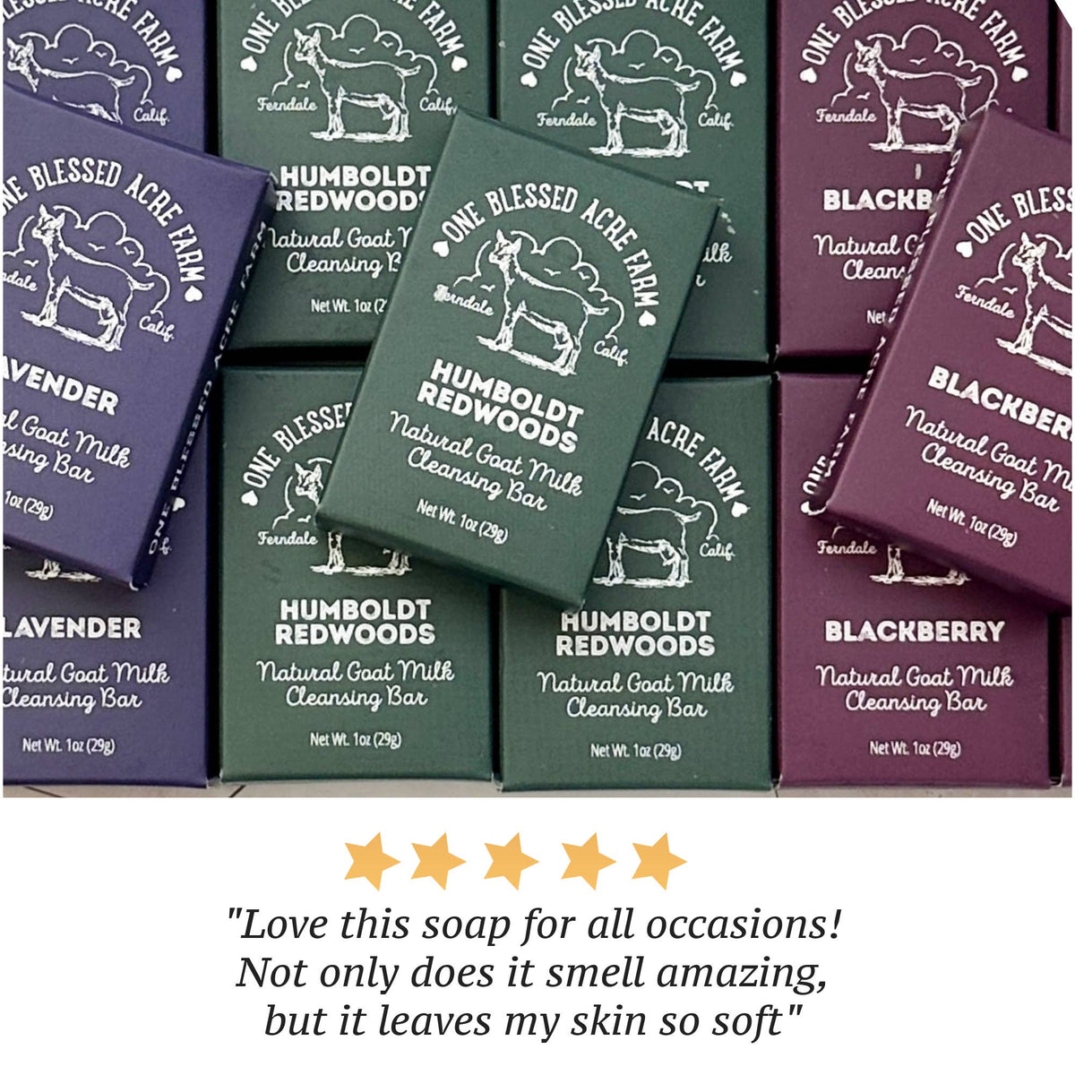 Humboldt Redwoods Goat Milk Bar Soap: 4.5 ounce soap bar